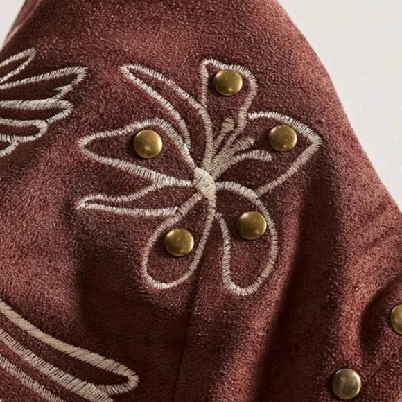 Boho Embroidered Vest NWT - Picture 3 of 3